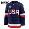 Lasten USA Pelipaita Custom 4 Nations Face Off 2025 Fanatics Premium Navy
